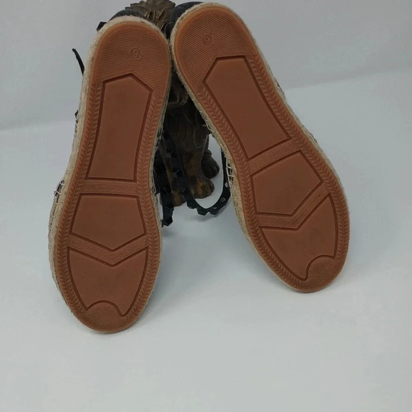 Rebecca Minkoff Gilles Denim Studded Espadrilles Size 6 - Picture 7 of 10